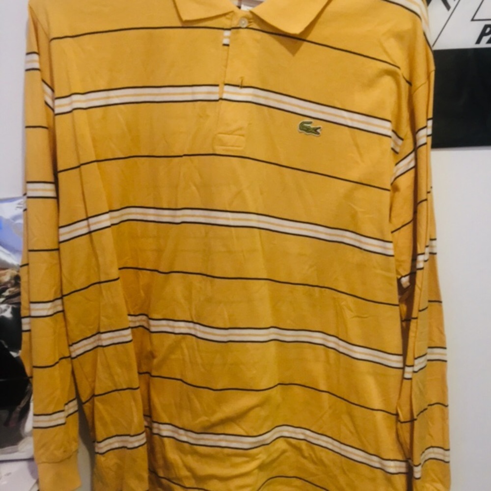 Lacoste Long sleeve shirt / size : LARGE